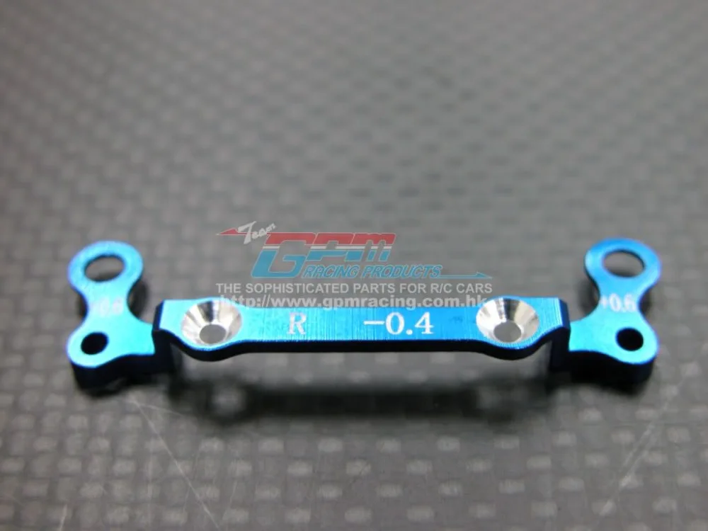 

Alloy Rear Knuckle Arm Holder (Toe Out -0.4mm, Thick 0.6mm) - 1pc set for KYOSHO MINI-Z AWD