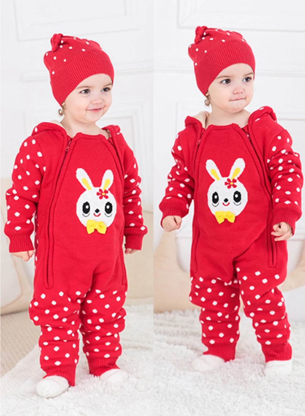 0 24 Months Baby Conjoined Clothing Autumn And Winter Climbing Clothing