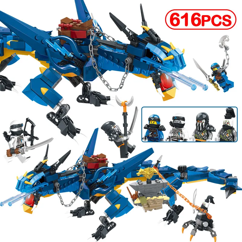 

New Ninjagoes Crazy Storm Sets Dragon Knights Compatible LegoINGlys 70652 Model Figures Building Blocks Bricks Toys Children