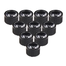 ANENG 10 pièces collimateur de réflecteur de lentille 5/15/30/45/60/90/120 degrés avec support pour LED 1-5 w