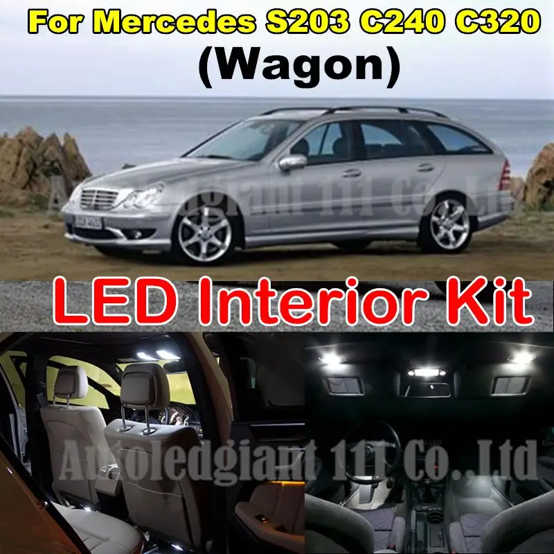 11x Pure White No Error Led Package For Mercedes Benz C