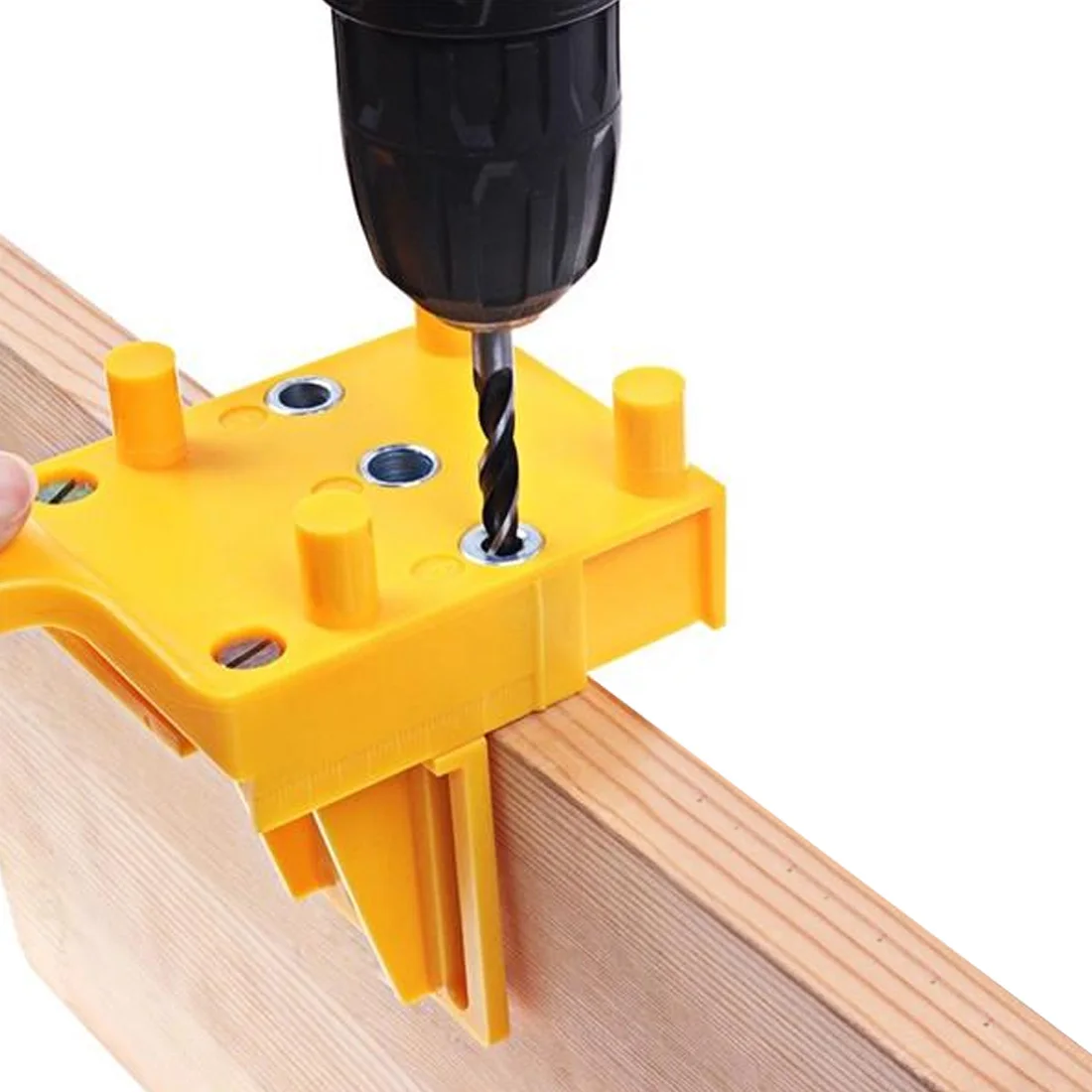 

Handheld Jigs Tool Woodworking Dowel Jig fits 6 8 10mm Drill Guide Metal Sleeve Wood Drilling Doweling Hole Saw Tools