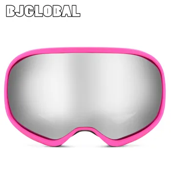 

BJGLOBAL Outdoor Flexible Winter Sports Adults Snow Snowmobile Snowboard Skiing UV Goggle Anti Fog Glasses Motocross Goggles