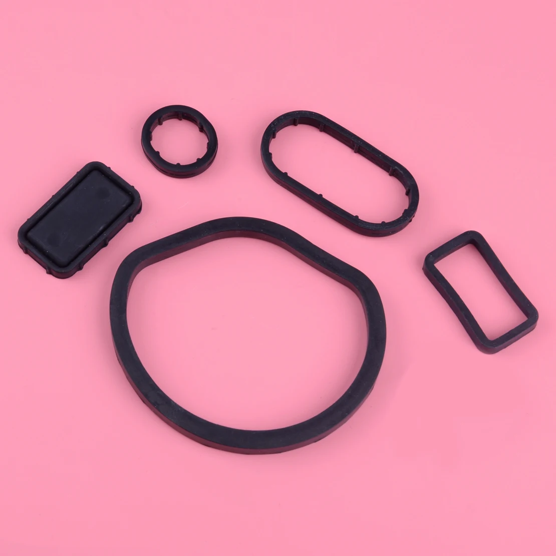 DWCX 5pcs Oil Filter Housing Seal Kit Fit For Mercedes Benz W203 W208