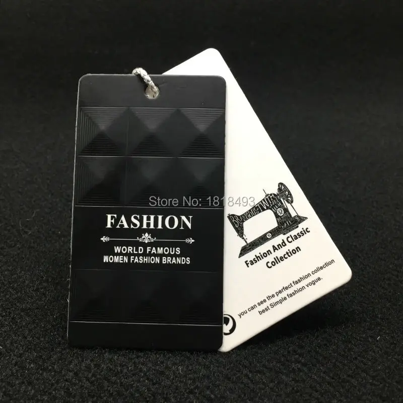 

Customized top quality clothing embossed tags/garment shape cutting paper tag printing/clothing label/main label 1000 pcs a lot