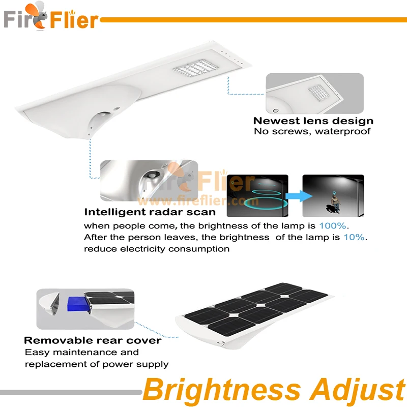 solar led street light brightness