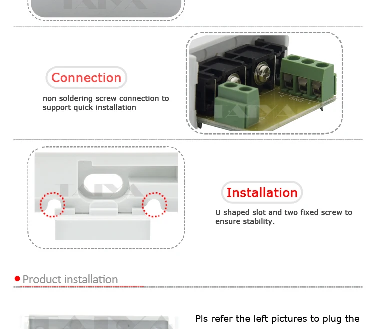 3 RCA AV Разъем настенная пластина с задней стороной винтовое соединение