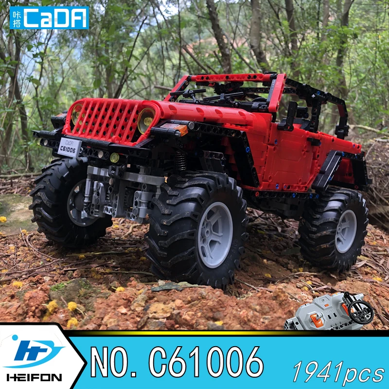 Wrangler Adventurer Off road jeep Remote control Car Building Blocks