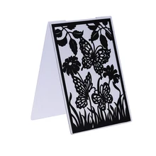 Flower Butterflys Plastic Embossing Folder Template for Scrapbook Photo Album Christmas Card Cutting Dies Template Decor