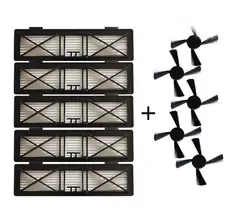 10 шт./лот пылесос робот части пыли hepa фильтр и боковая щетка для Neato Botvac серии D 70E D75 D80 d85 Пылесос часть