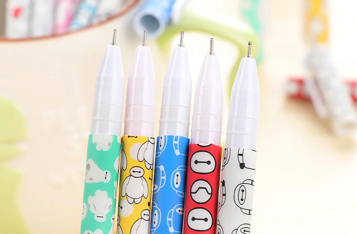 10 шт. набор красочных гелевых ручек Happy day kawaii Канцтовары Caneta для письма подарок