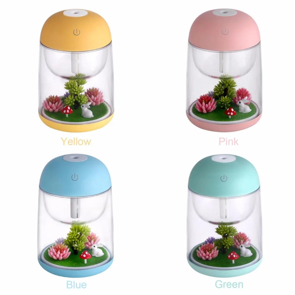 

180ml Micro Landscape Humidifier Colorful Night Light USB Charging Mist Maker Mini Air Purifier Home Office Humidifier