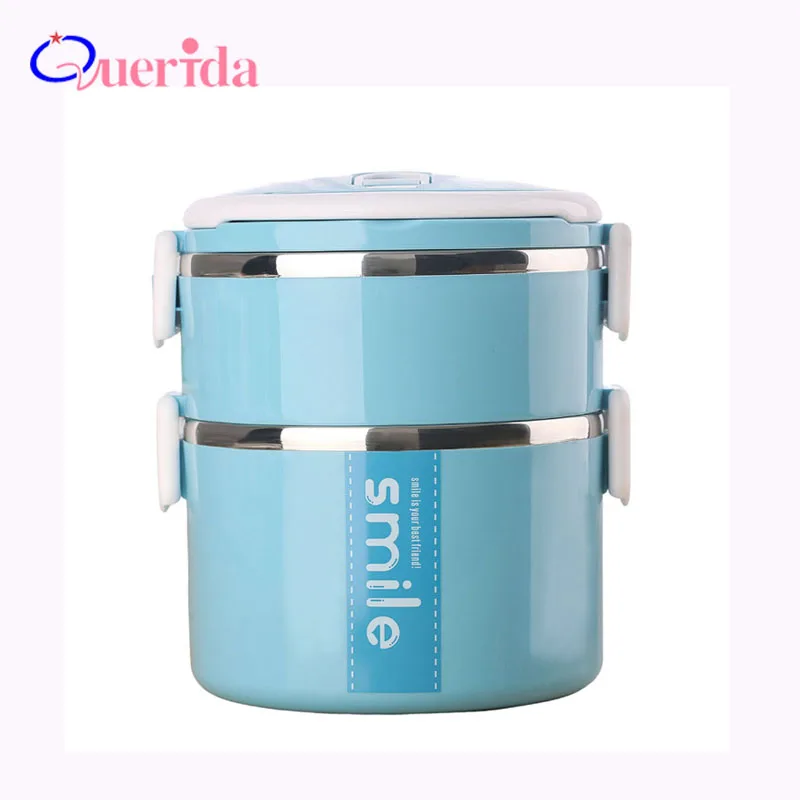

Japanese Thermal Lunch Box Portable Leak-Proof Stainless Steel Bento Box Kids Double Layer School Picnic Food Container Box