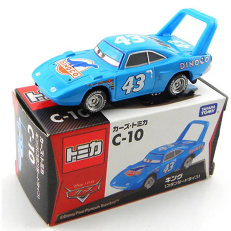 Disney Tomica Pixar Cars Diecast No 43 Blue Dinico The King Metal Toys Car With Box 1 55 Jugetes Toy Model Cars For Children Aliexpress Toys Hobbies