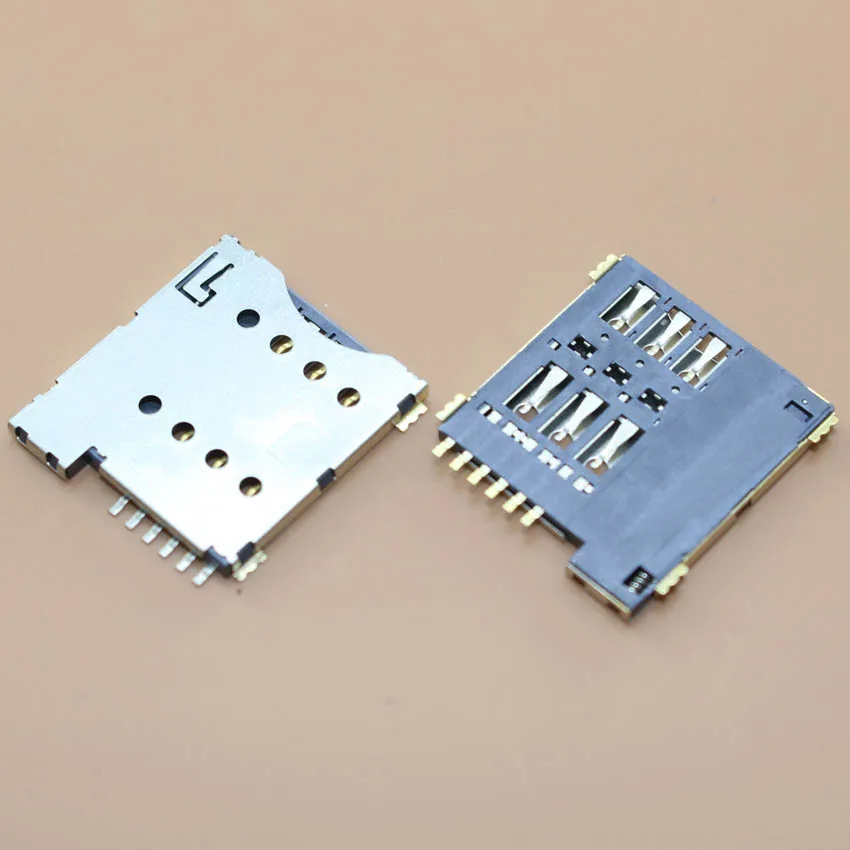 

YuXi Real high quality 6pin push micro sim card socket holder slot replacement connector.