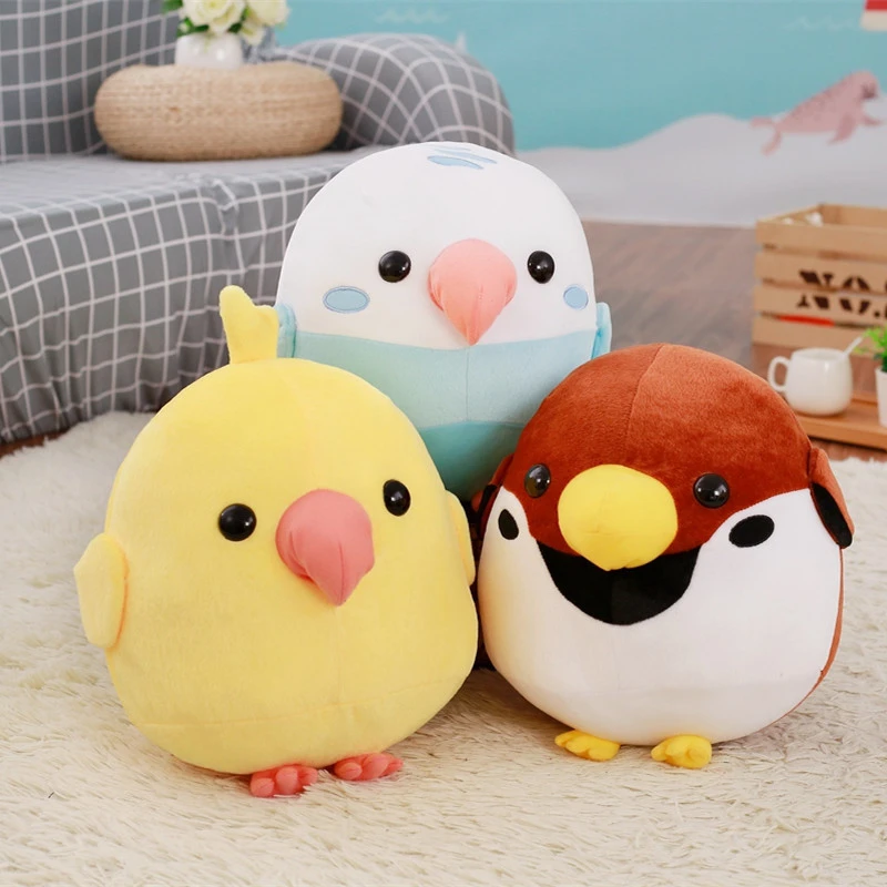 Mainan Boneka Mewah Burung Biru Kecil Burung Kuning Kecil Korps Burung Kartun Lucu Kreatif Untuk Anak Anak 30cm 40cm Film Tv Aliexpress