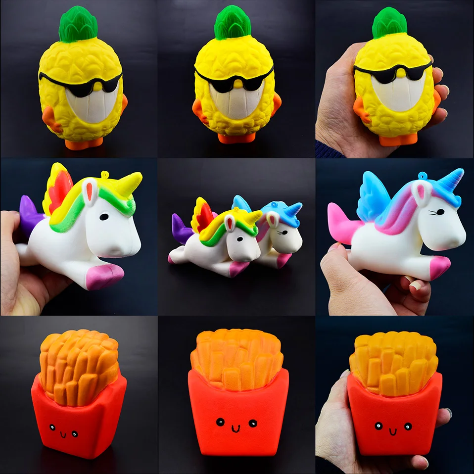 easykoko Slow Rising Squishy Antistress Tooth Pineapple Unicorn Toast