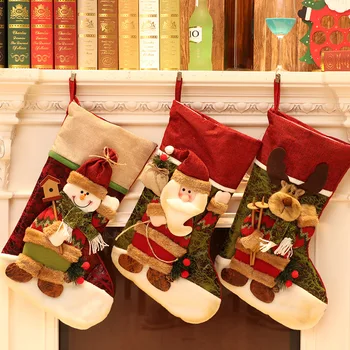 

Exquisite Christmas Bags Christmas Socks Cute Santa Sacks Elk Snowman Santa Claus Christmas Gift Bags Home Hotel Mall Decor