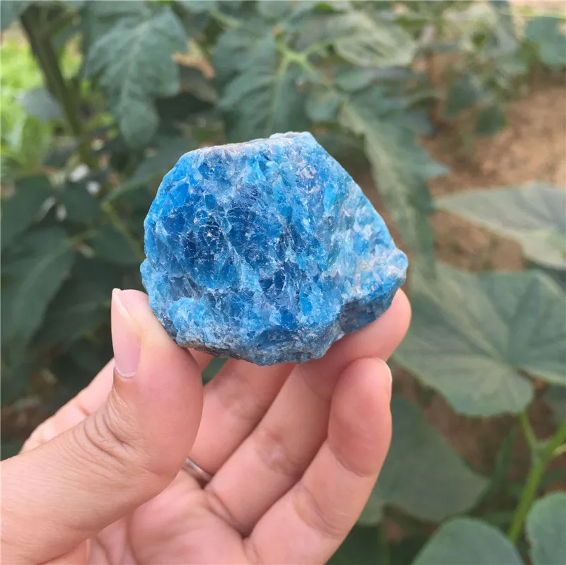 

New arrivals 1pcs free shipping natural blue apatite rough stone reiki healing raw gemstone for home decor wholesale