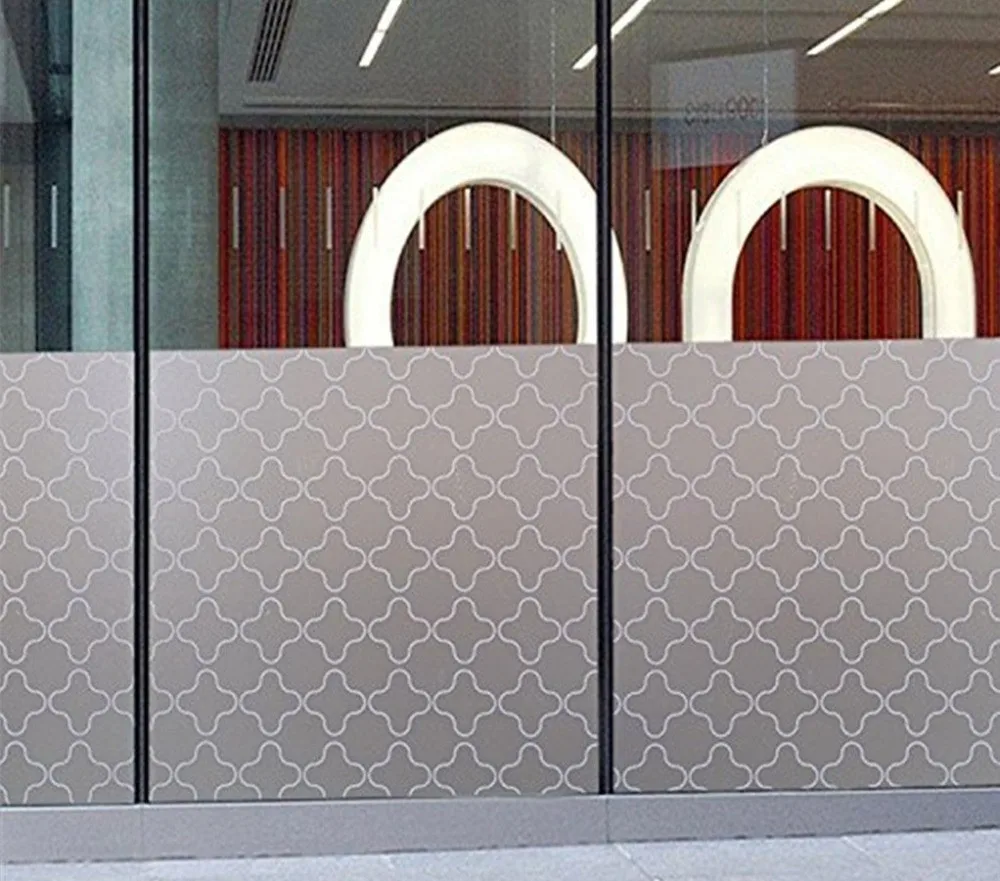 line pattern privacy window film, opaque frosted decorative glass film .vinyl stained static
