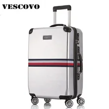Модные женские туфли чемоданы колеса тележки подвижного Чемодан Spinner корейский пароль дорожная сумка вести Чемодан Hardside Trunk