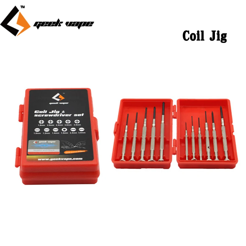 

Original GeekVape Coil Jig & Screwdriver Set DIY Tools for Electronic Cigarette Accessories fit RDT RBA RDTA Tank Atomizer
