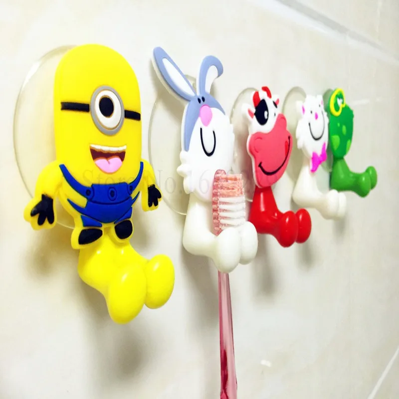 Multifunctional Cute Cartoon Minion Kitty suction cup Toothbrush Holder Hooks Bathroom Accessories 24 Colors Free Shipping Multifunctional Cute Cartoon Minion Kitty suction cup Toothbrush Holder Hooks Bathroom Accessories 24 Colors Free Shipping