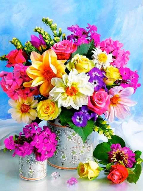 summer mood Set for painting by numbers on canvas cheap wall art flowers pictures for living room