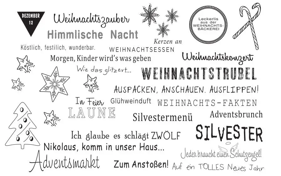 

German text Transparent Clear Silicone Stamp Seal DIY Scrapbooking photo Album Decorative Clear Stamp A0707