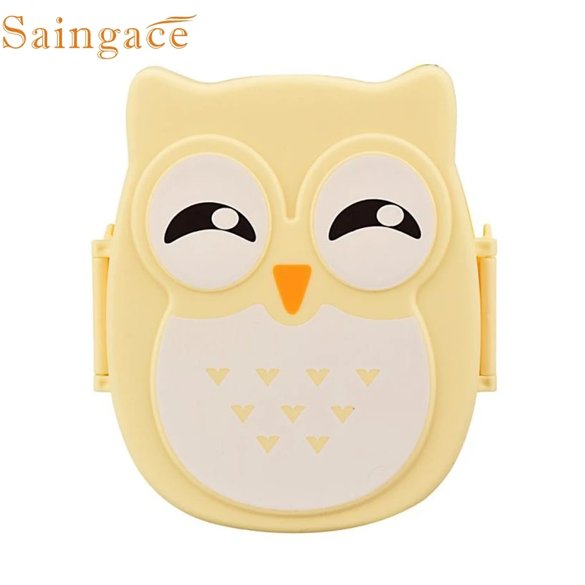 

New Quality Owl Box Food Container Storage Box Portable Bento Box &