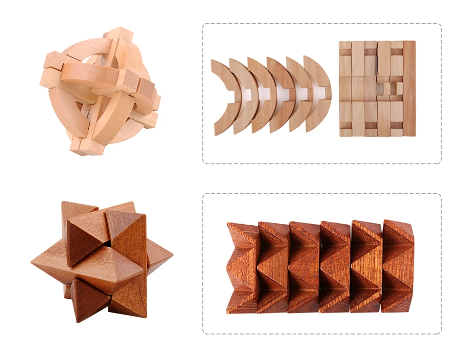 Mitoys 3 шт./компл. 3D деревянные головоломки для детей и взрослых деревянные головоломки iq Головоломка Развивающие игрушки для детей интеллектуальные игры