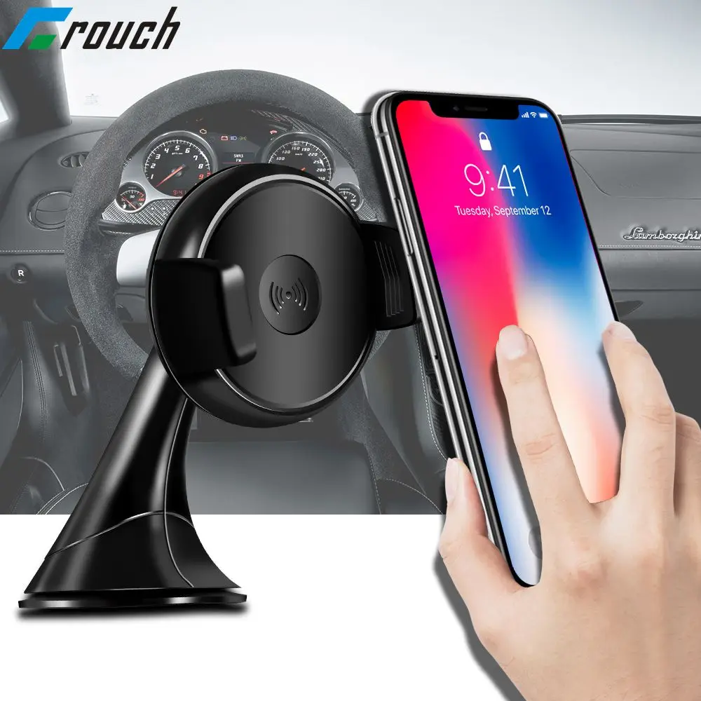 

For Samsung S6 S7 Note5 S8 edge Note 8 Charging Phone Charging Car Mount Holder Qi Wireless Charger receiver for iPhone 8 X Plus