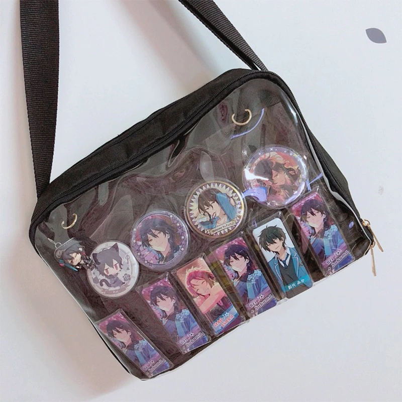 Japanese Lolita Harajuku Shoulder Bag Ribbon Itabag Cosplay Transparent Handbag Japanese Lolita Harajuku Shoulder Bag Ribbon Itabag Cosplay Transparent Handbag