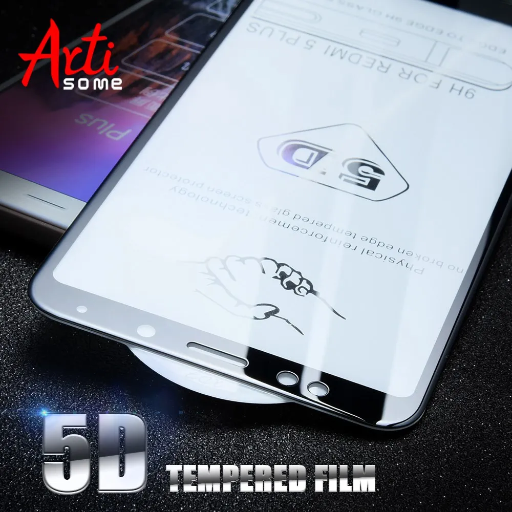 5D стекло для Xiaomi Redmi Note 5 Pro 4X Plus с полным покрытием закаленное Mi A1 8 6 A2 6X защитное