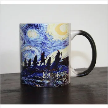 

Creative Starry Night Tardis Mug Ceramic Van Gogh Color Changing Mugs Cups Cool Christmas Birthday Gifts 11oz