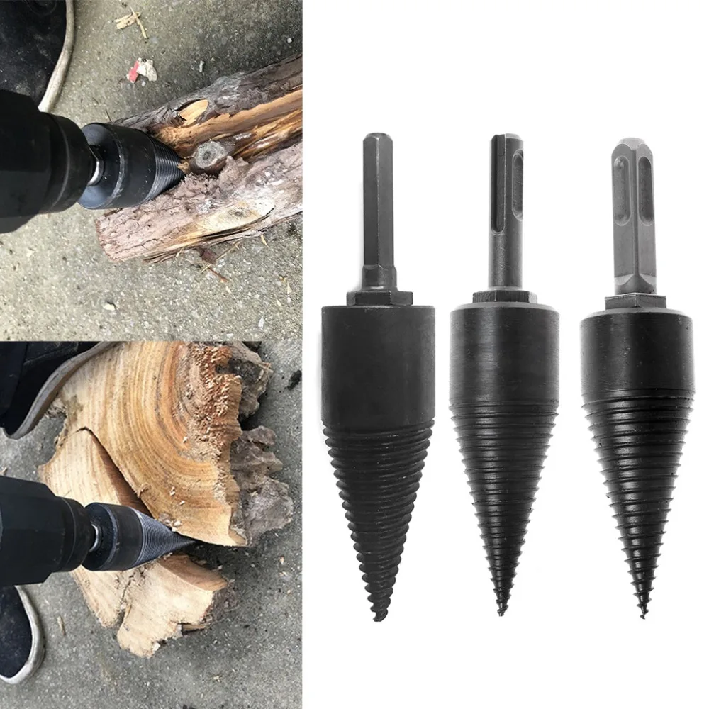 1PC 130x32mm Firewood Machine Drill Wood Cone Reamer Punch Driver Drill
