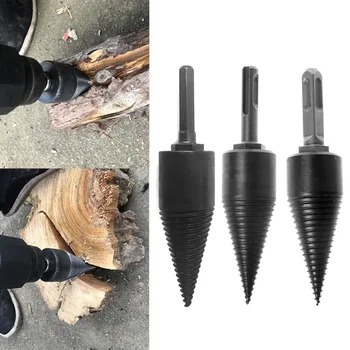 

1PC 130x32mm Firewood Machine Drill Wood Cone Reamer Punch Driver Drill Bit Split Drilling Tools