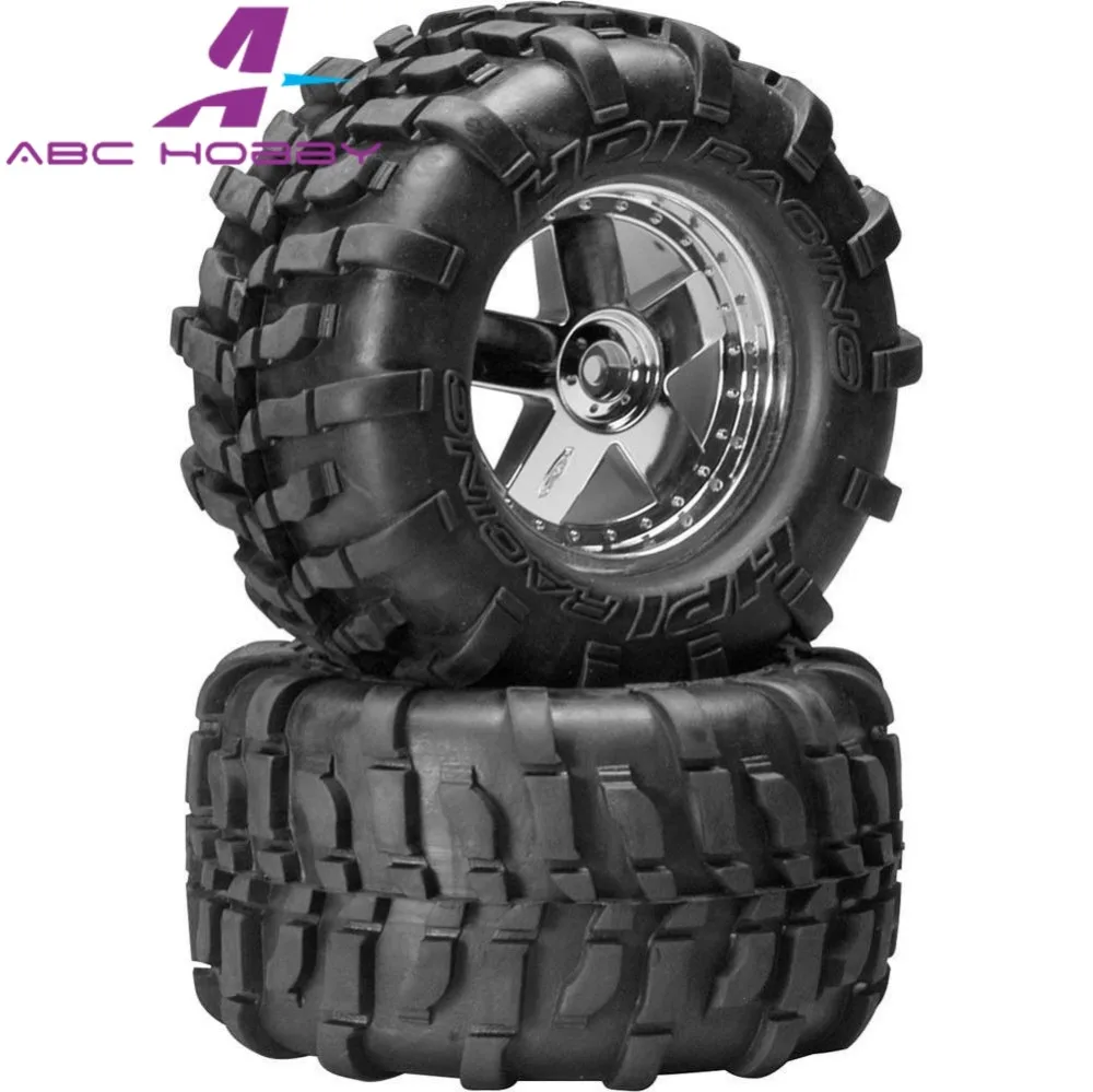 HPI Racing 1 8 Savage X 4 6 2 MOUNTED GT TIRE S COMPOUND amp GT5 CHROME