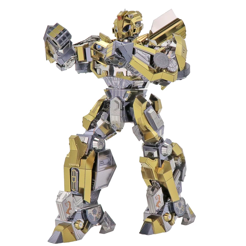 

2018 MU 3D Metal Puzzle car Robots Joint Movable Model DIY 3D Laser Cut Assemble Jigsaw Toys Desktop decoration GIFT For Audit