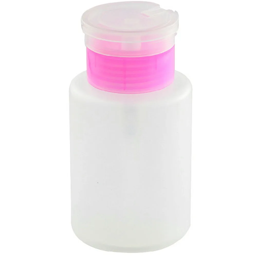 120ml Pink Empty Dispenser Pump Nail Art Polish Liquid Alcohol Remover