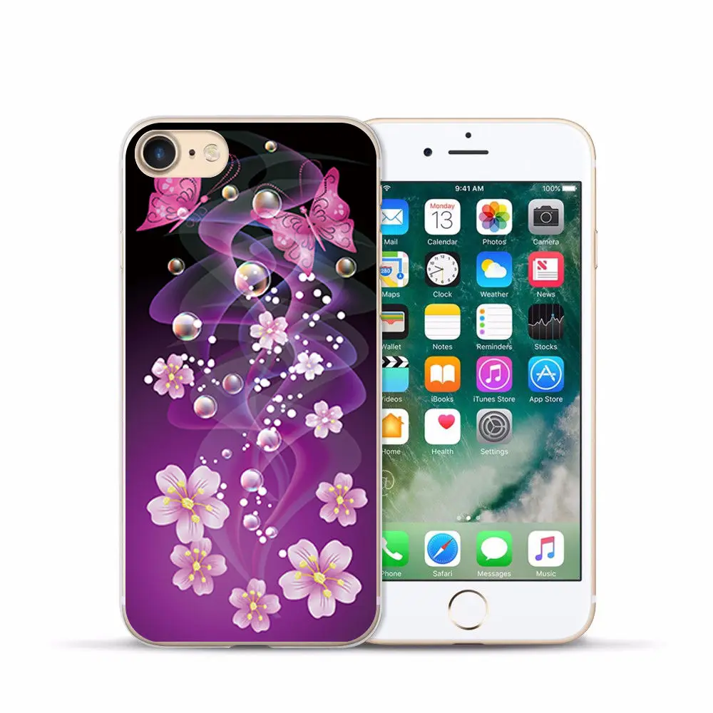 FOR iPhone 7case Painting Silicon Cover FOR Iphone 6s Soft Clear Protective TPU Back Cover FOR 4 4S 5 5S 6 7 8 Plus X XS Max XR (4)