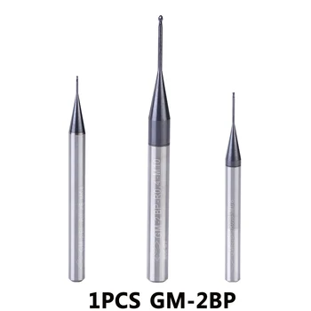 

GM-2BP R1.0-R2.5 tungsten steel 2 flute ball nose long neck short cutting edge coated end mill cnc milling cutter cutting tools
