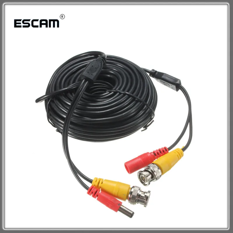 20 meter CCTV Camera Accessories BNC DC Plug Video Power Coaxial Cable