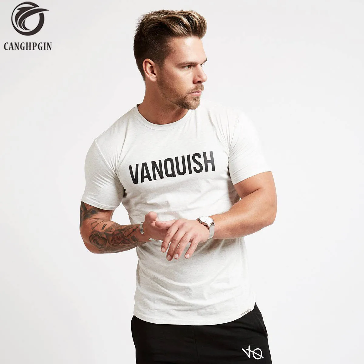 

Summer Compression Fitness Tights Running Shirt Men Short sleeve T-Shirt Gym Breathable Quick Dry Stretch Tops Cotton T shirt