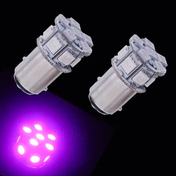 

PA LED 10pcs x Car Auto Tail Brake Stop Signal Lights lamp Bulb 13SMD 1157 BAY15D LED 5050 Purple