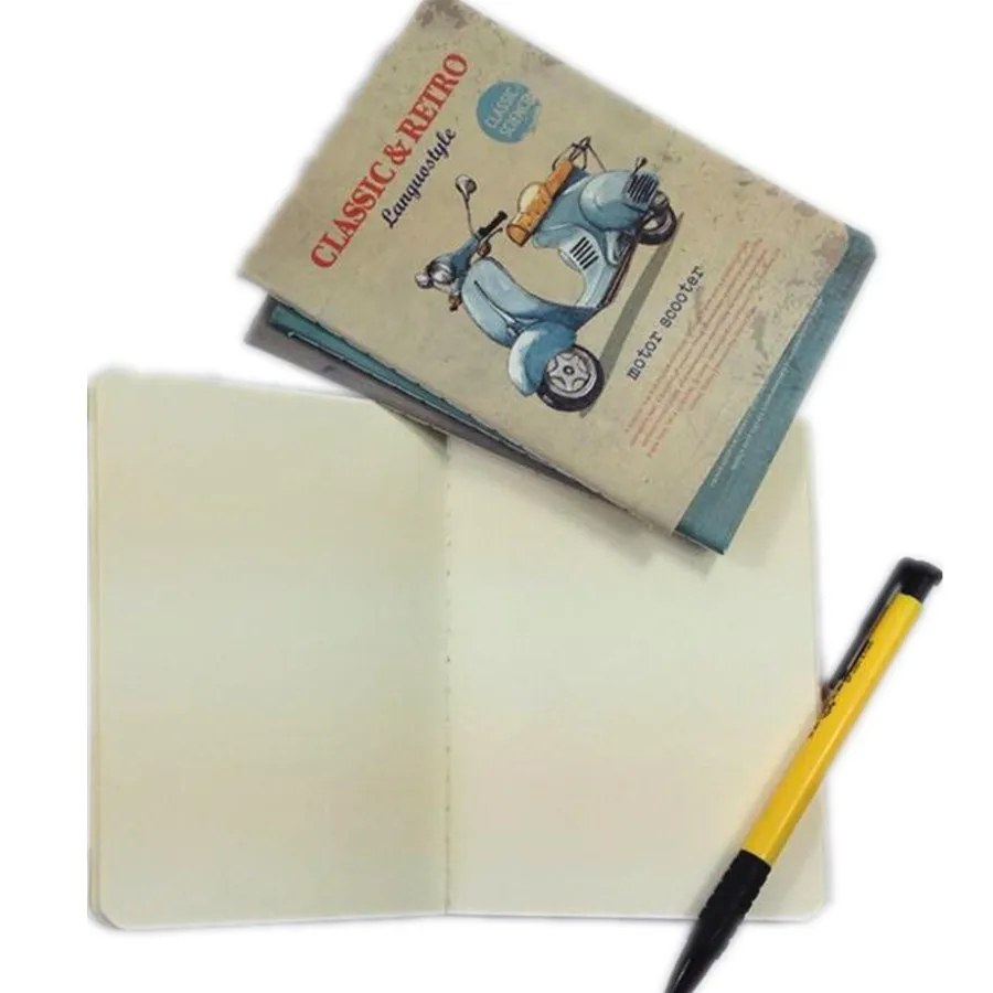 

1pcs/lot classic & retro old classic science notebooks diary paper pad marker memo book school and office supplies