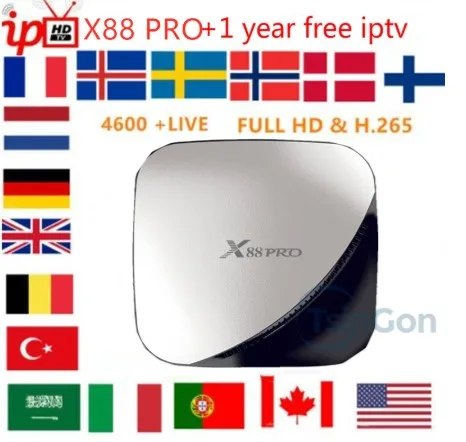 

Android 9.0 TV BOX 4GB RAM 64GB Google Voice Assistant Rockchip RK3318 Quad core Dual Wifi H.265 4K French US UK SPAIN IPTV