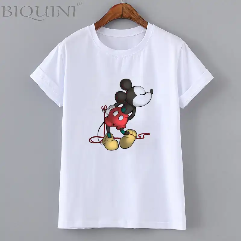 camisa blanca mickey mouse