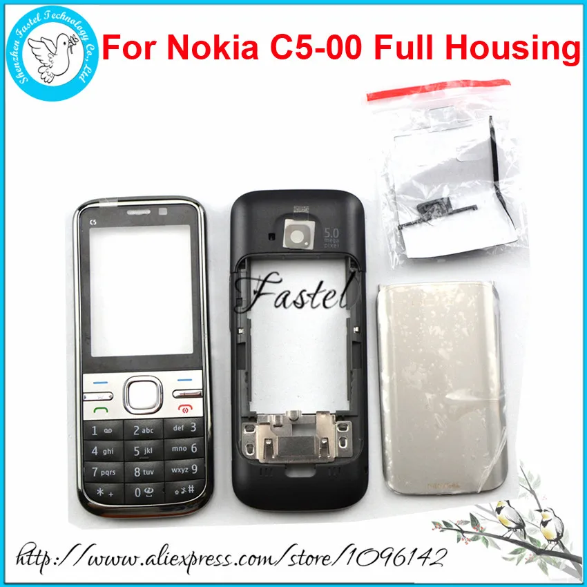 Для Nokia C5 C5-00 абсолютно высококачественный полный корпус для мобильного телефона чехол+ английский/русский/арабский клавиатура+ Инструменты