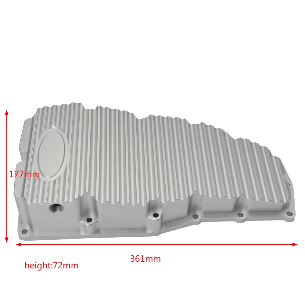 Алюминий ЧПУ CVT коробка передач поддон Картера заготовки ребристой трансмиссия масляный поддон для Honda Automatic Civic+ черный, серебристый цвет